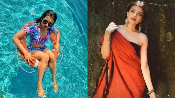 தண்ணீரில் மிதக்கும் சந்தானம் பட நடிகை.. அத கழட்ட மாட்டீங்களா?