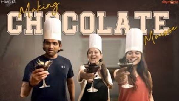 சாக்லேட் மவுஸ் செய்து அசத்திய ஹன்ஸ்... நண்பர்களுடன் கொண்டாட்டமான வீடியோ பதிவு