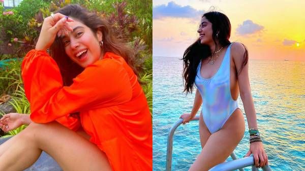 சூட்டைக் கிளப்பும் பிகினி உடையில் நடிகை ஸ்ரீதேவியின் மகள்... பற்றி எரியும் இணையதளம்!