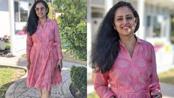 முட்டி வரை கவுன்.. ஃப்ரி ஹேர்.. கூலர்ஸ்.. சிக்கென மாறிய லக்ஷ்மி ராமகிருஷ்ணன்.. திணறும் டிவிட்டர்!