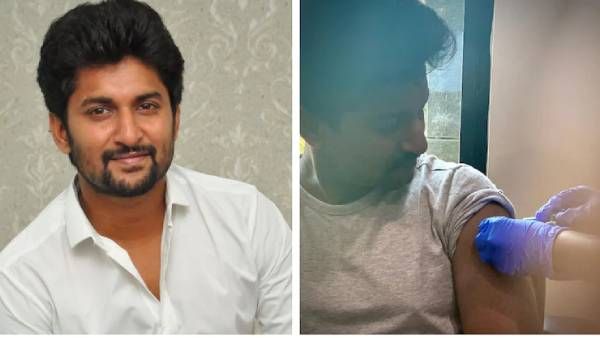 கொரோனா தடுப்பூசி போட்ட நடிகர் நானி... ரெண்டில் ஒன்றை தேர்ந்தெடுக்க அறிவுரை