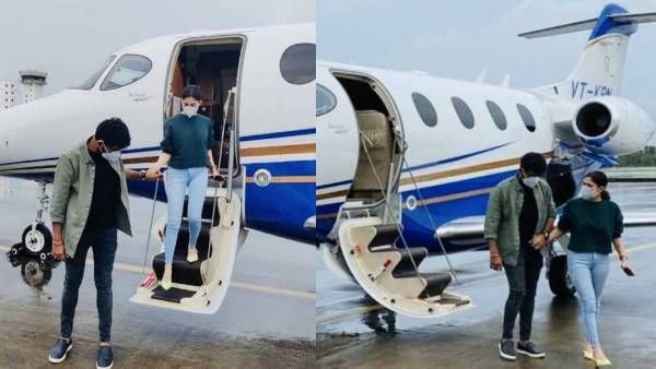 மீண்டும் தனி விமானத்தில்.. பக்குவமாய் இறக்கிவிடும் காதலர்.. ஜாலியாய் கை கோர்த்து நடக்கும் நயன்!