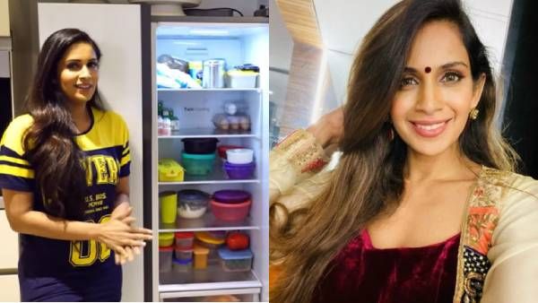 என் ஃபிரிட்ஜுக்குள்ளே என்ன இருக்கு வந்து பாருங்க.. எப்படி வேடிக்கை காட்டுகிறார் பாருங்க சம்யுக்தா!