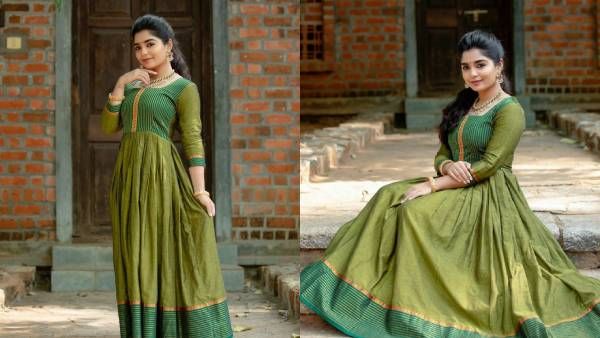 மயில் போல பொண்ணு ஒன்னு... பச்சை நிறத்தில் மயில் போல மயக்கும் கௌரி கிஷான்!