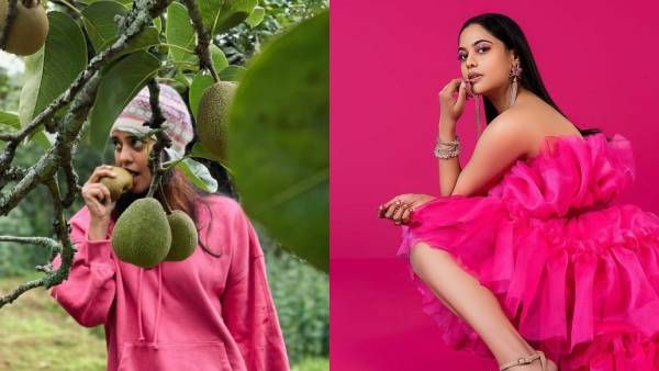 பேரிக்காய் தோட்டத்தில் புகுந்து வேட்டையாடிய நடிகை பிந்துமாதவி!