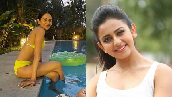 மஞ்சள் பிகினியில் மயங்க வைக்கும் ரகுல் ப்ரீத் சிங்...செம வைரல் ஃபோட்டோ