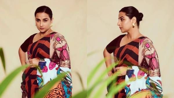 வித்யாபாலனின் ஷெரினி… புலியின் கர்ஜனையுடன் புடவையில் கம்பீரமான போஸ் !