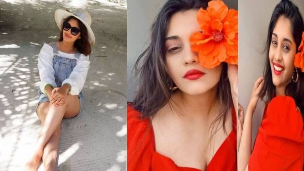 பளபளக்கும் தொடையழகு தெரிய காத்து வாங்கும் குடும்ப குத்து விளக்கு நடிகை!