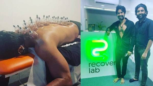 இது என்ன.. முதுகுல வட்டவட்டமா.. கல்யாணம் முடித்த கையோடு கப்பிங் தெரபிக்கு போன பிரபல நடிகர்!