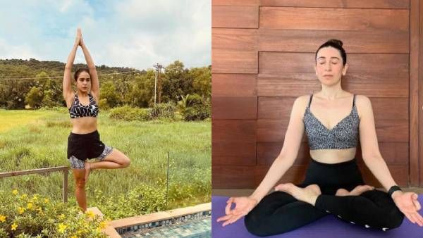 உலக யோகா தினம்… பாலிவுட் பிரபலங்களின்… விதவிதமான போஸ் !