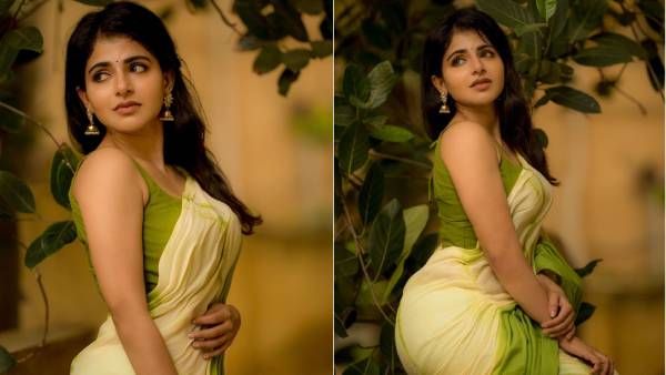 காட்டன் சேலையில் நச்சுன்னு வளைவு நெளிவை காட்டிய ஐஸ்வர்யா மேனன் ..!