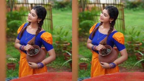 இடுப்பில் தண்ணிப் பானை.. நைஸாக நடந்து வந்த தர்ஷா.. தவித்துப் போன ரசிகர்கள்!