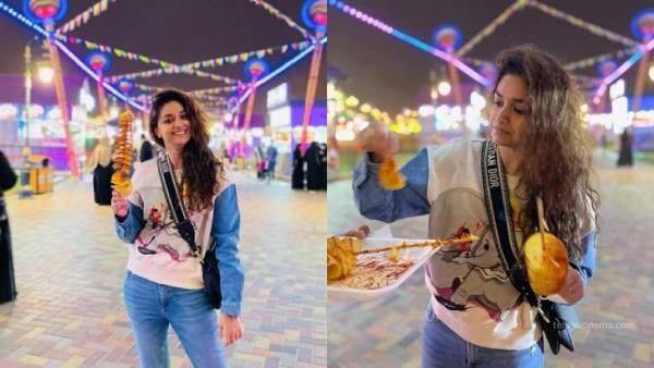 கையில் உருளைக்கிழங்கு ஸ்பிரிங்ரோல்... முகத்தில் சாப்பிடும் ஆர்வம்... கீர்த்தியின் வேற லெவல் போட்டோ