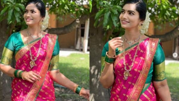 செஞ்சு வச்ச சிலை.. கிருத்திகா நின்ற கோலத்தைப் பார்த்து.. கிறுகிறுத்து போன ரசிகர்கள்!