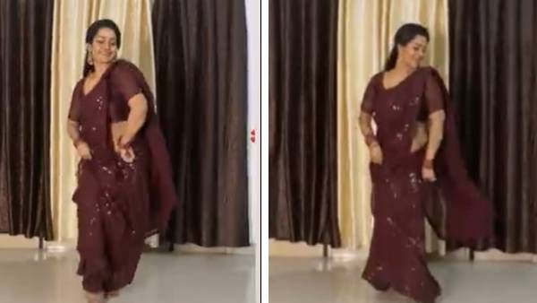 ஜிகுஜிகு சேலையில் உதட்டை கடித்து துள்ளி ஆடிய லீசா... தத்தளித்த ரசிகர்கள்!