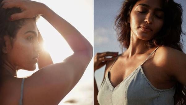 கடற்கரையில் கவர்ச்சியை புரண்டோட விடும் ரஜினியின் ரீல் மகள்!