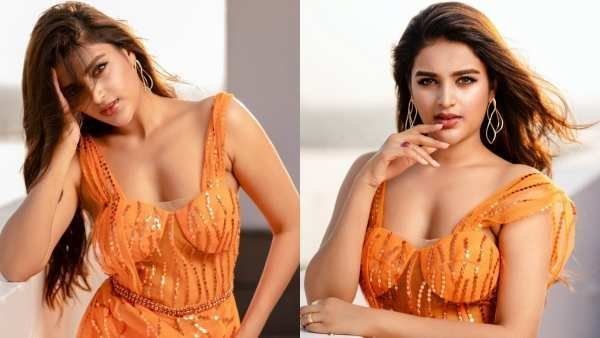 தழுக் மொழுக் உடையில் தளதளன்னு இருக்கும் ஈஸ்வரன் பட நடிகை!