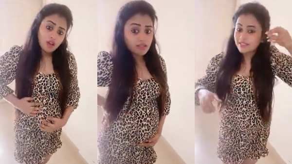 மேடிட்ட வயிற்றுடன்.. ஒற்றைக் காலைத் தூக்கி.. ஸ்டைலாக ரீல்ஸ் போட்ட பரீனா