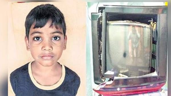 அவரையே அடிக்கிறியா... டிவியை சுக்கு நூறாக உடைத்த சிறுவன் !