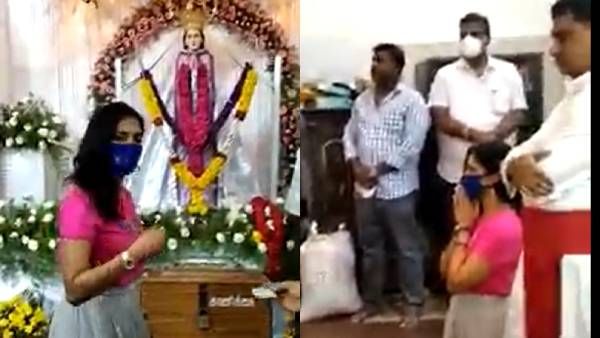 நடிச்ச படத்தக்கூட ரிலீஸ் பண்ண முடியல.. நெல்லை அதிசய பனிமாதா ஆலயத்தில் வழிபாடு செய்த அமலா பால்!