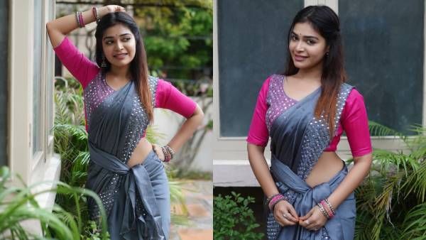 சேலையில் இடுப்பழகை எடுப்பாய் காட்டி போஸ்… தர்ஷா குப்தா அழகில் மயங்கிய ரசிகாஸ் !