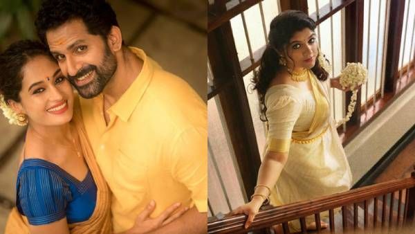 வேம்புலி மனைவி முதல் சூரரைப் போற்று பொம்மி வரை.. ஓணம் சேலையில் வசீகரிக்கும் நடிகைகள்!