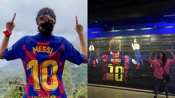 மெஸ்ஸியின் ஜெர்ஸியுடன் கிளாசாக போஸ் கொடுத்த கீர்த்தி சுரேஷ்… தெறிக்கும் இணையம் !