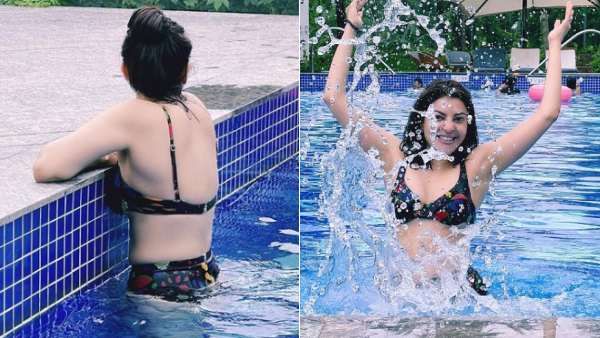 ஹனிமூனுக்கு பிறகு மீண்டும் பிகினியில் மிரட்டும் காஜல் அகர்வால்.. வைரலாகும் நீச்சல் குள பிக்ஸ்!