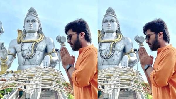 கர்நாடகா முருதீசுவரர் கோயிலில் சாமி தரிசனம் செய்த சிம்பு… வைரலாகும் புகைப்படம்!