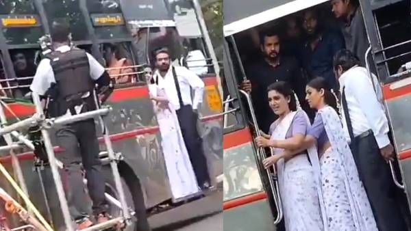 கமல் பாணியில் விஜய் சேதுபதி.. கூட யாருன்னு பாருங்க.. தீயாய் பரவும் ஷூட்டிங் ஸ்பாட் வீடியோ!