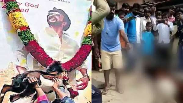 கட்அவுட்டுக்கு ரத்த அபிஷேகம் செய்த ரசிகர்கள்...ரஜினியின் முதல் ரியாக்ஷன்