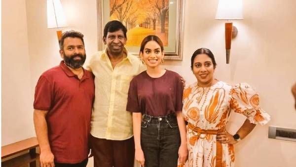 என்ன அடுத்த என்ஜாய் எஞ்சாமி ரெடியாகுதா? பாடகி தீ மற்றும் சந்தோஷ் நாராயணன் உடன் வடிவேலு!