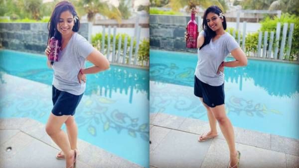 கையில் மது பாட்டிலுடன் ஆட்டம் போட்ட… பிரபல தொகுப்பாளினி!