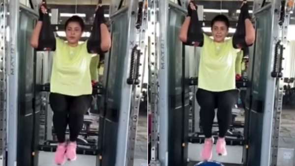 ஜிம்மில் வெறித்தனமான உடற்பயிற்சியில் மாஸ் காட்டும் நடிகை சினேகா!