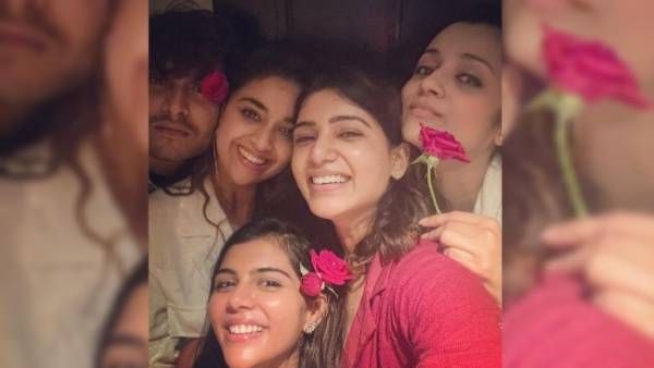 பார்ட்டியில் ஒன்றாய் கும்மாளம் போட்ட டாப் நடிகைகள்...தீயாய் பரவும் ஃபோட்டோஸ்