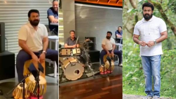 என்ஜாய் எஞ்சாமி பாடலுக்கு தாளம் போட்ட மோகன்லால்... வைரலாகும் வீடியோ