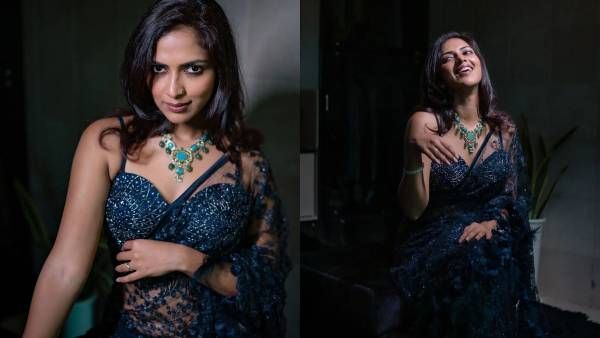 அடி தூள்... பார்ட்டி மோடில் ட்ரான்ஸ்பரண்ட் சேலையில் அமலாபால் வெளியிட்ட புகைப்படங்கள்!