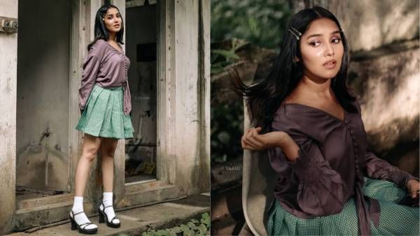 ஸ்கூல் ட்ரெஸ்ஸில் குட்டி நயன் வெளியிட்ட க்யூட் புகைப்படங்கள்!