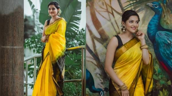 மஞ்சள் புடவையில் மகாலட்சுமி போல ஜொலிக்கும் அதுல்யா ரவி!