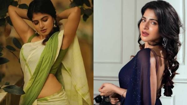 ஸ்லீவ்லெஸ் சேலையில் மனதை வருடும் ஐஸ்வர்யா மேனன்!