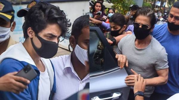 பல மணிநேரம் காத்திருந்து மகனை அழைத்துச் சென்ற ஷாருக்கான்