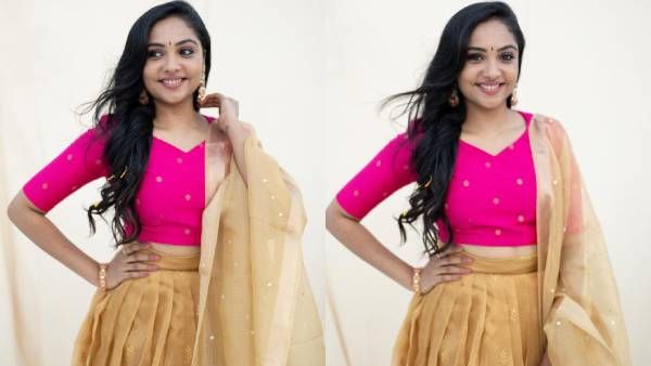 பாவாடை சட்டையில் இளசுகளின் மனதை கொள்ளையடிக்கும் ஸ்ம்ருதி வெங்கட்!