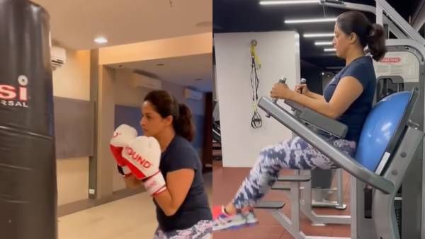 வெறித்தனமாக வேற லெவல் ஒர்க்அவுட்...நதியாவை பார்த்து ஆச்சரியப்படும் ரசிகர்கள்