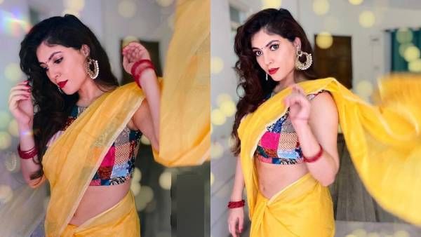 மஞ்ச காட்டு மைனாவாக மனதை வருடும் பிக் பாஸ் ஷெரின்!