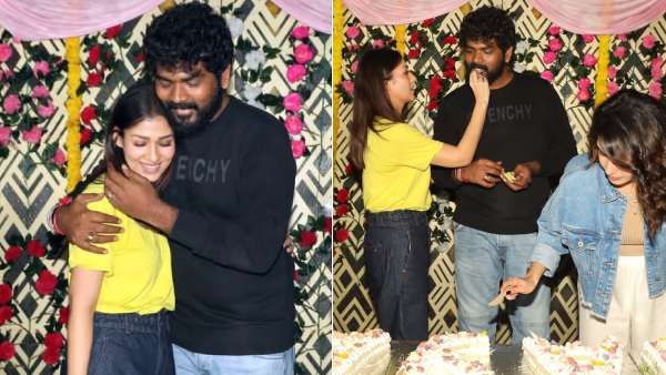 ஷூட்டிங் ஸ்பாட்டில் காதலியை கட்டியணைத்து பிறந்தநாள் சர்ப்ரைஸ் கொடுத்த விக்கி... வைரலாகும் போட்டோஸ்!