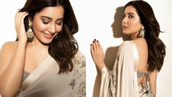 அம்மாடி உன் அழகு செம தூளு... சேலையில் ஃபுல் கிளாமரில் ராஷி கண்ணாவை கண்கொட்டாமல் பார்க்கும் ரசிகர்கள்