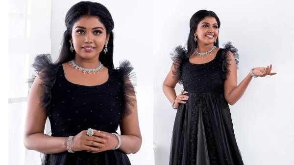 கருப்பு ஸ்லீவ்லெஸ் காஸ்ட்யூமில் மனதை கொள்ளை கொள்ளும் நடிகை ரித்விகா!