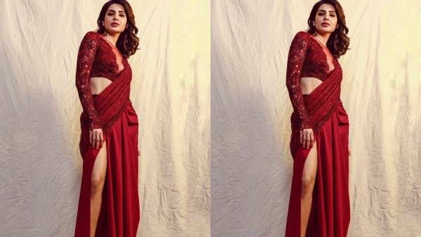 மாடர்ன் அவுட்பிட்டில் கொள்ளை அழகாய் சமந்தா... கோவா சர்வதேச விழாவில் அபாரம்