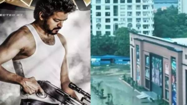 தண்ணீரில் மிதக்கும் பீஸ்ட் படத்தின் ஷாப்பிங் மால் செட்... வெளியான புகைப்படம்!