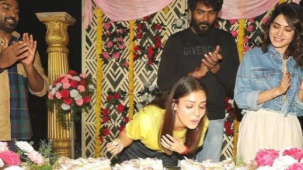 நயன்தாரா பிறந்தநாளை கொண்டாடிய காத்து வாக்குல ரெண்டு காதல் டீம்... சமந்தா வாழ்த்து!